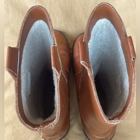 Vintage LL Bean X Blondo shearling lined mid calf leather campus boots - Picture 7 of 11